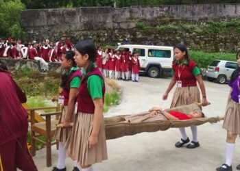 Mock drill for students conducted in Jowai