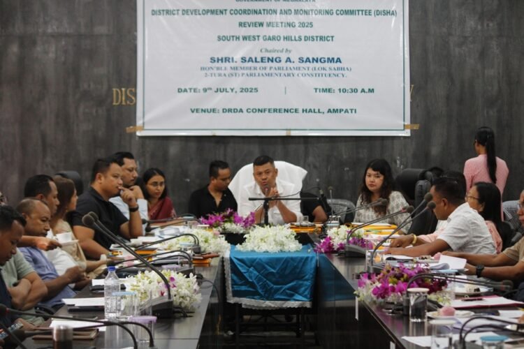 MP Saleng reviews central schemes in Ampati