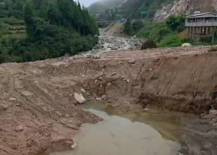 Terrible cost of road work paid by struggling environment