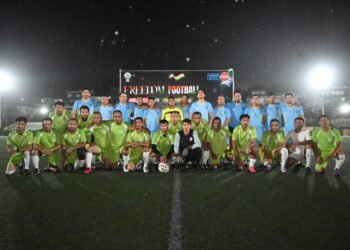 IIM Shillong defeats NEEPCO in friendly football match