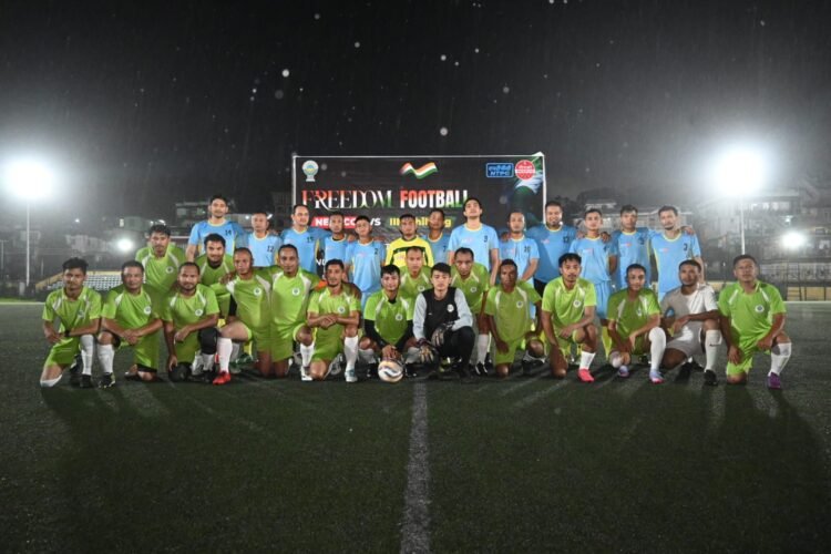 IIM Shillong defeats NEEPCO in friendly football match