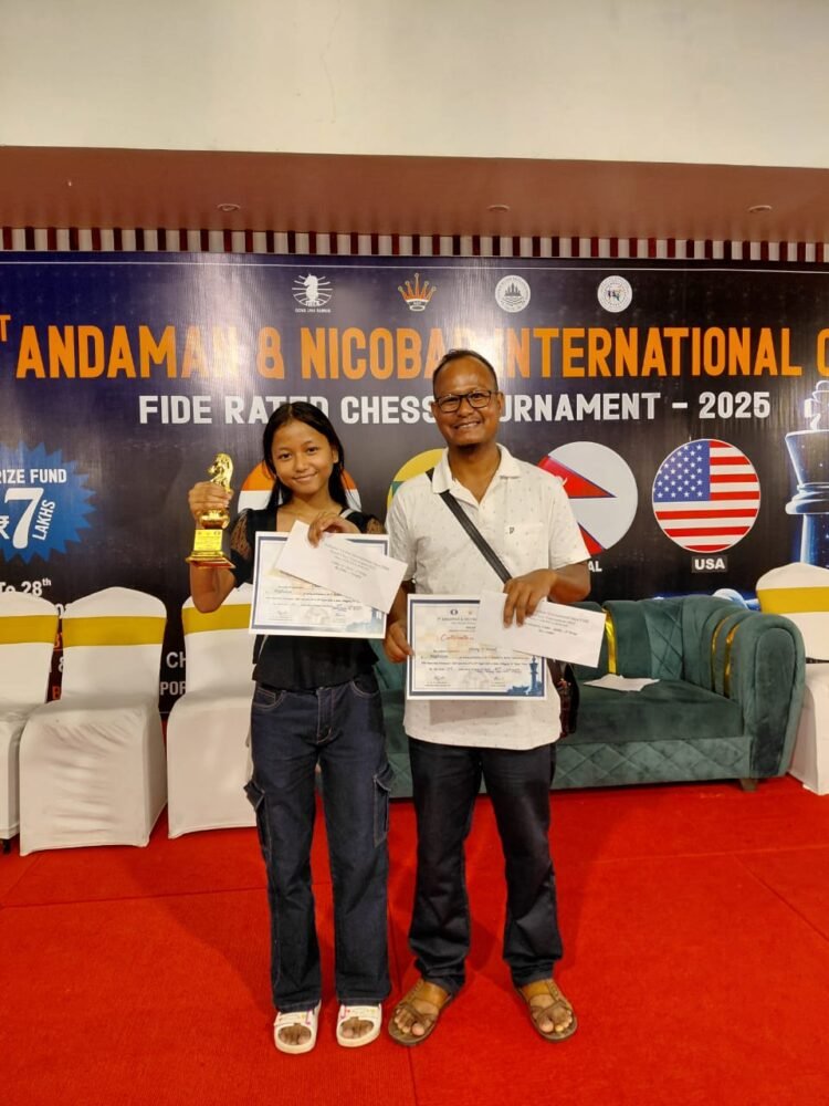 Father-daughter duo shine in chess tourney