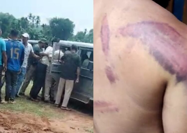 Jirang teacher beaten black and blue by Assam officials