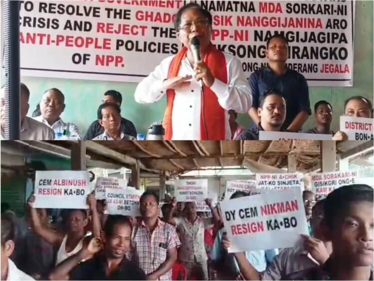 Mukul at forefront of public rally against Govt’s handling of GHADC