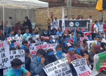 NESO demonstrates against illegal immigration in North East