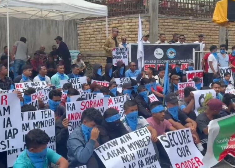 NESO demonstrates against illegal immigration in North East