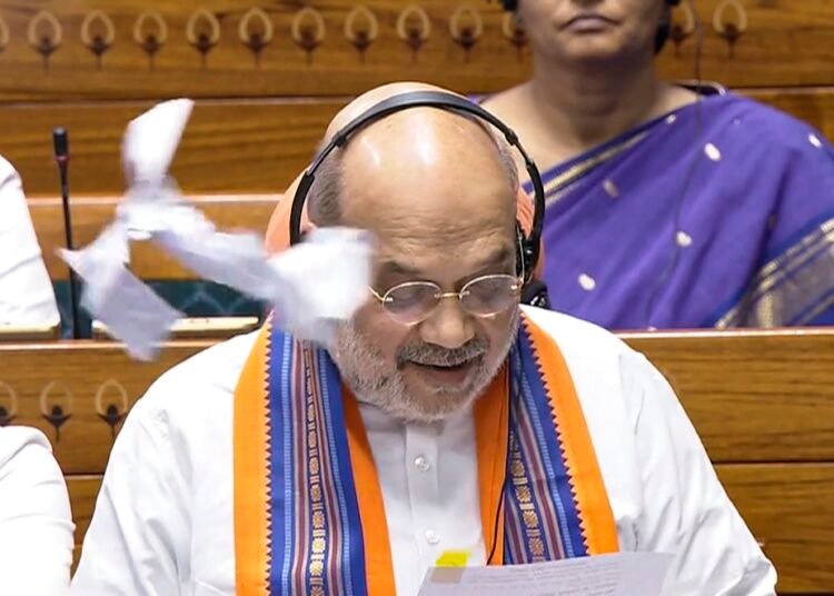 Shah tables bills for removal of PM, CMs, ministers held for 30 days amid fierce opposition protest