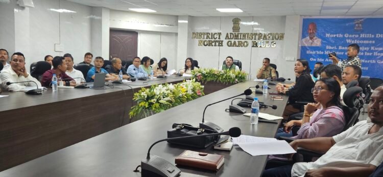Union MoS reviews schemes in North Garo Hills