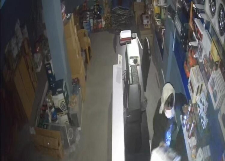Theft at store; owner puts up public appeal