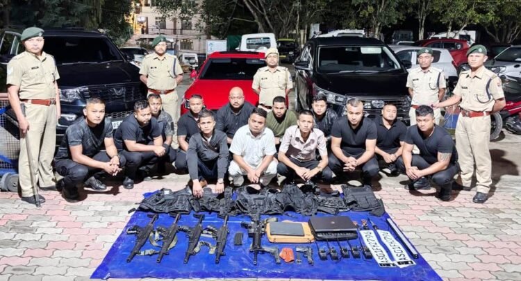Air guns seized from bodyguards in black fatigues near Secretariat