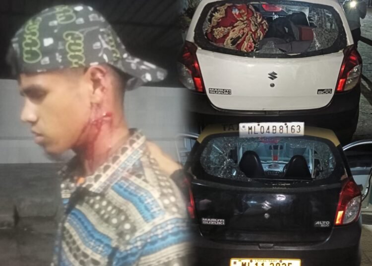 Youth attacked with sharp weapons; 2 cars vandalised in Pynurkba