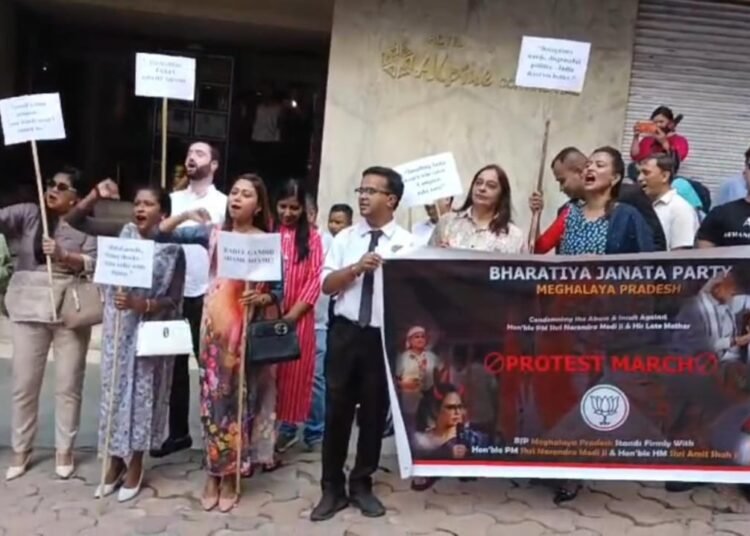 State BJP stages protest over Rahul Gandhi’s remarks