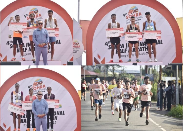Dinesh Kumar fastest at Sohra International Half Marathon