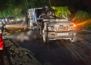 2 dead, 1 injured as Govt vehicle hit by lorry