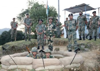 BSF SDG visits Meghalaya to assess op preparedness along Indo-Bangla border