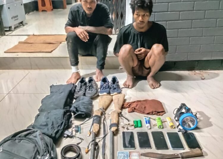 Armed criminals drunken bike ride lands them in police net