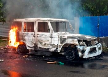 Zubeen death: Protesters clash with police, set vehicles on fire outside prison