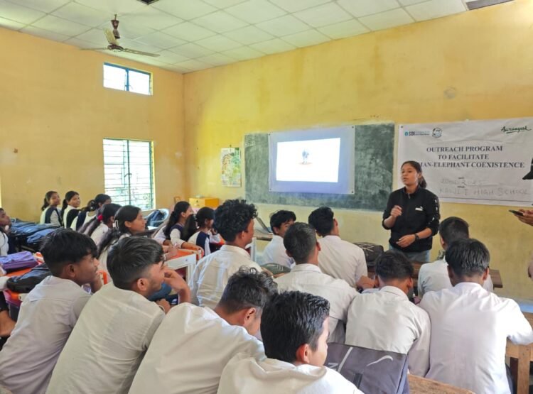 Story telling session on elephant for students in Assam schools