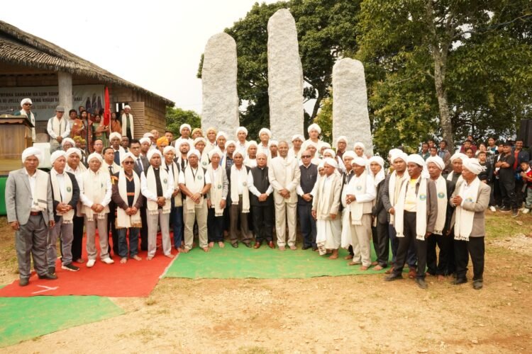 Seng Khasi erects 41 monoliths at Lum Sohpetbneng for 125th anniversary