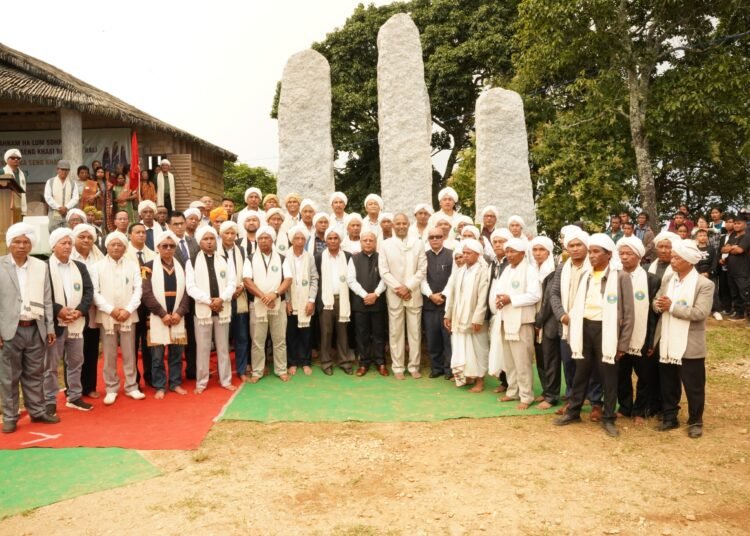 Seng Khasi erects 41 monoliths at Lum Sohpetbneng for 125th anniversary