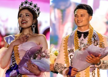 Lapynshai Marak, Rohan Pradhan crowned Miss & Mr Cherry Blossom