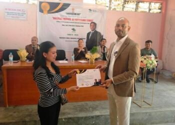 Youth awarded skill training certificates by NeIPS