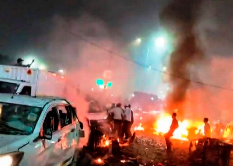 Eight killed in blast near Red Fort; cars gutted, several injured