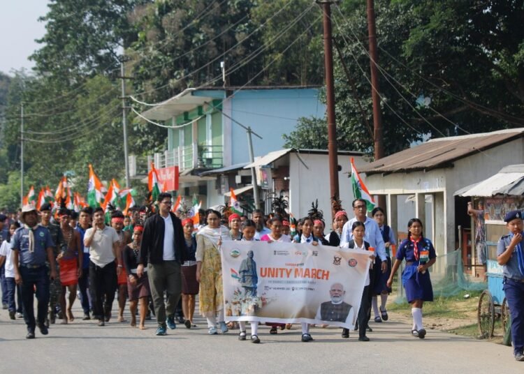 Hundreds join Ek Bharat-Aatmanirbhar Bharat unity march in Ampati