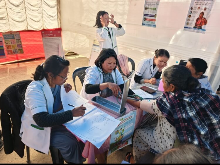 Free medical health camp held in Mairang