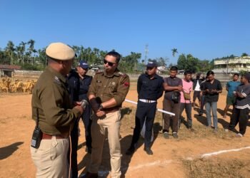 Ri Bhoi police hold mock drill on road safety rules