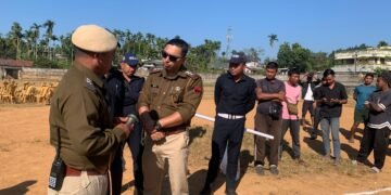 Ri Bhoi police hold mock drill on road safety rules