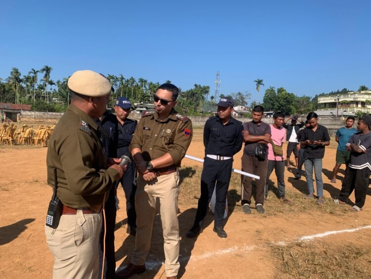 Ri Bhoi police hold mock drill on road safety rules