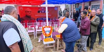 Nagaland minister pays respects to Vajpayee in Ri-Bhoi