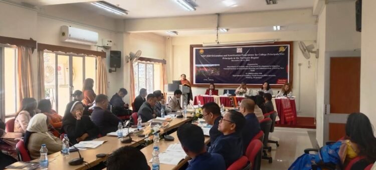 Orientation & sensitisation workshop on NEP for college heads underway in NEHU