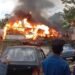 Massive fire engulfs house in Mawlai