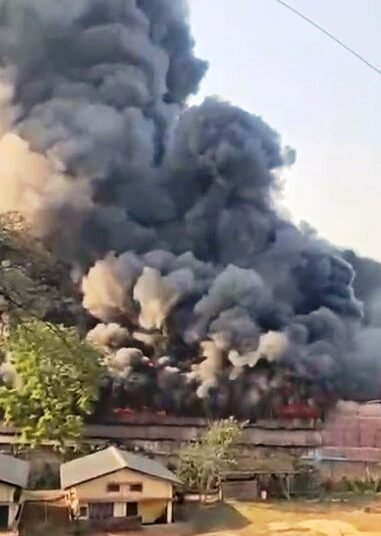 Fire breaks out at Byrnihat foam factory, heavy loss reported