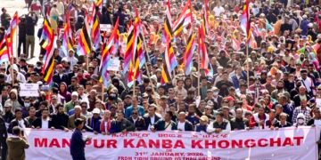 Thousands rally to assert stand on territorial, administrative integrity of Manipur