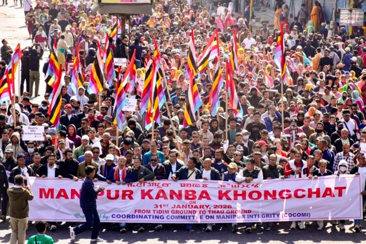 Thousands rally to assert stand on territorial, administrative integrity of Manipur