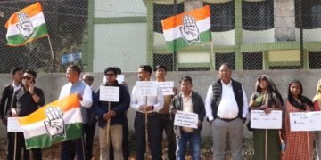 Congress holds sit-in at Nongpoh over VB G-RAM-G