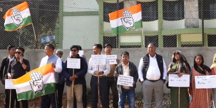 Congress holds sit-in at Nongpoh over VB G-RAM-G
