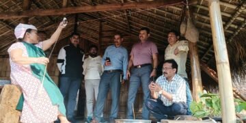 Karnataka journos visit Eri Silk village, DGAR