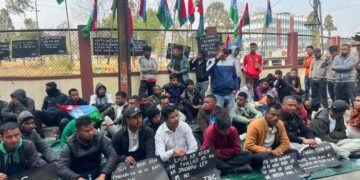 Protest at JHADC over non-tribal traders, Pnar alphabet