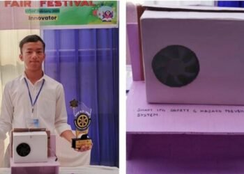 Class 9 student develops smart gas leak detector, gets award