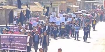 Villagers rally to condemn murder of 25-yr-old