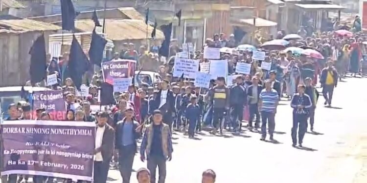 Villagers rally to condemn murder of 25-yr-old