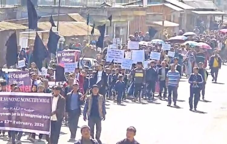 Villagers rally to condemn murder of 25-yr-old