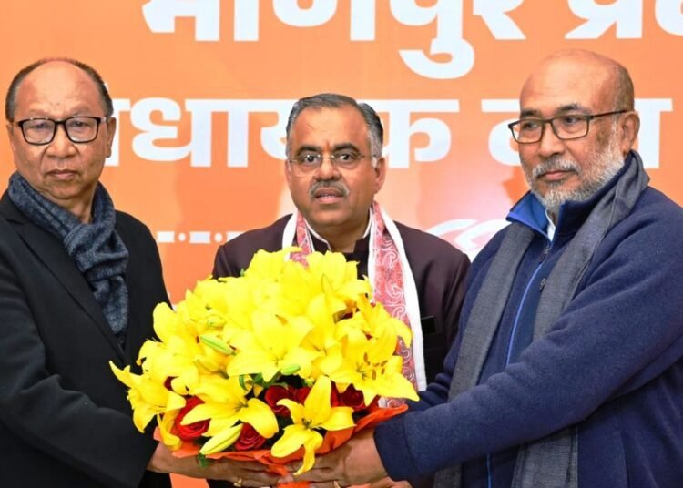 Manipur set to get new CM as Y Khemchand Singh named legislative party leader