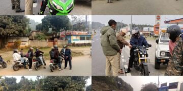 Ri-Bhoi cops take action on bad driving