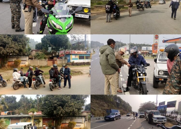 Ri-Bhoi cops take action on bad driving