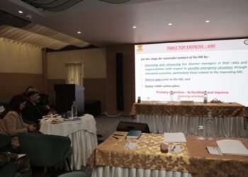 Mock exercise on earthquake disaster being held